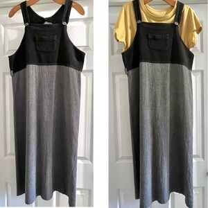 Petite Vintage IVY Jumper - Medium Linen-Blend ~ Black/White Long Skirt